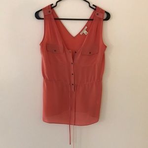 Tie Waist Silk Top